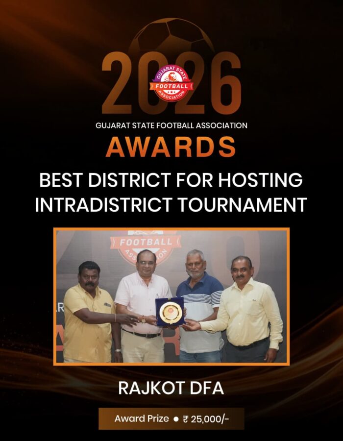 Best District For Hosting Intradistrict Tournament - Rajkot DFA