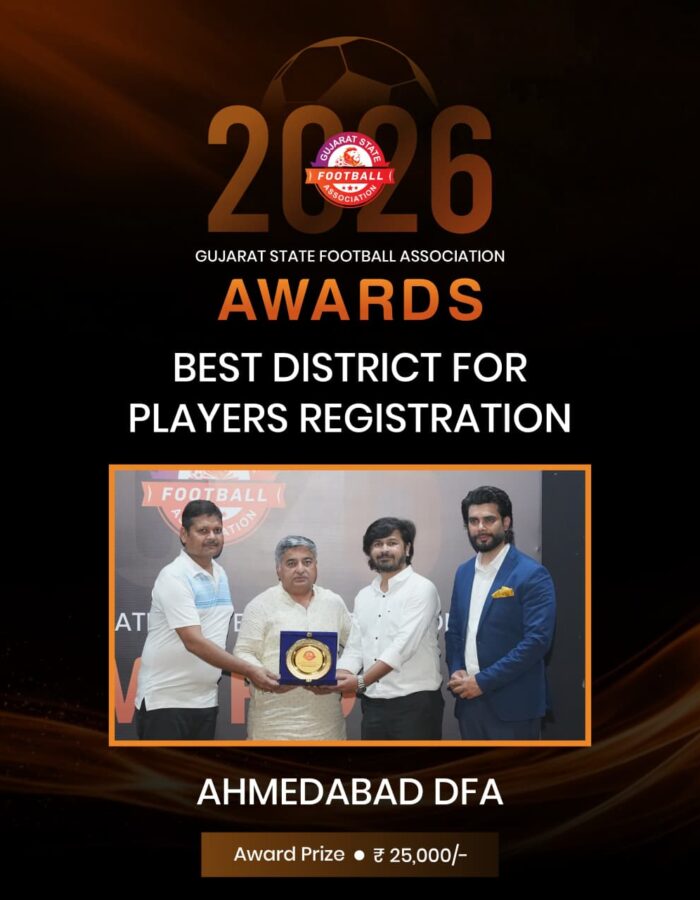 Best District For Player Registartion - Ahmedabad DFa